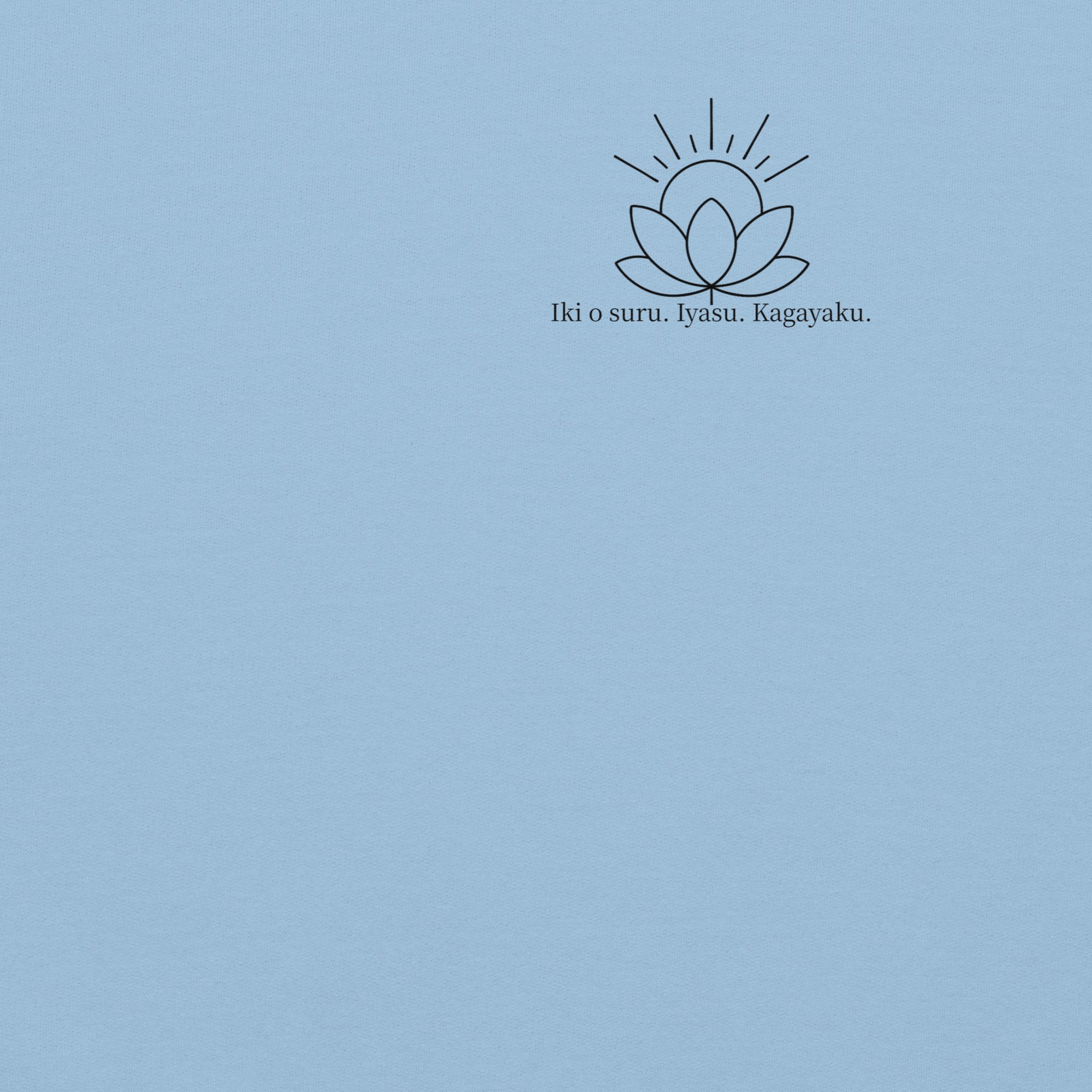 kitsu light blue japanese sweatshirt 