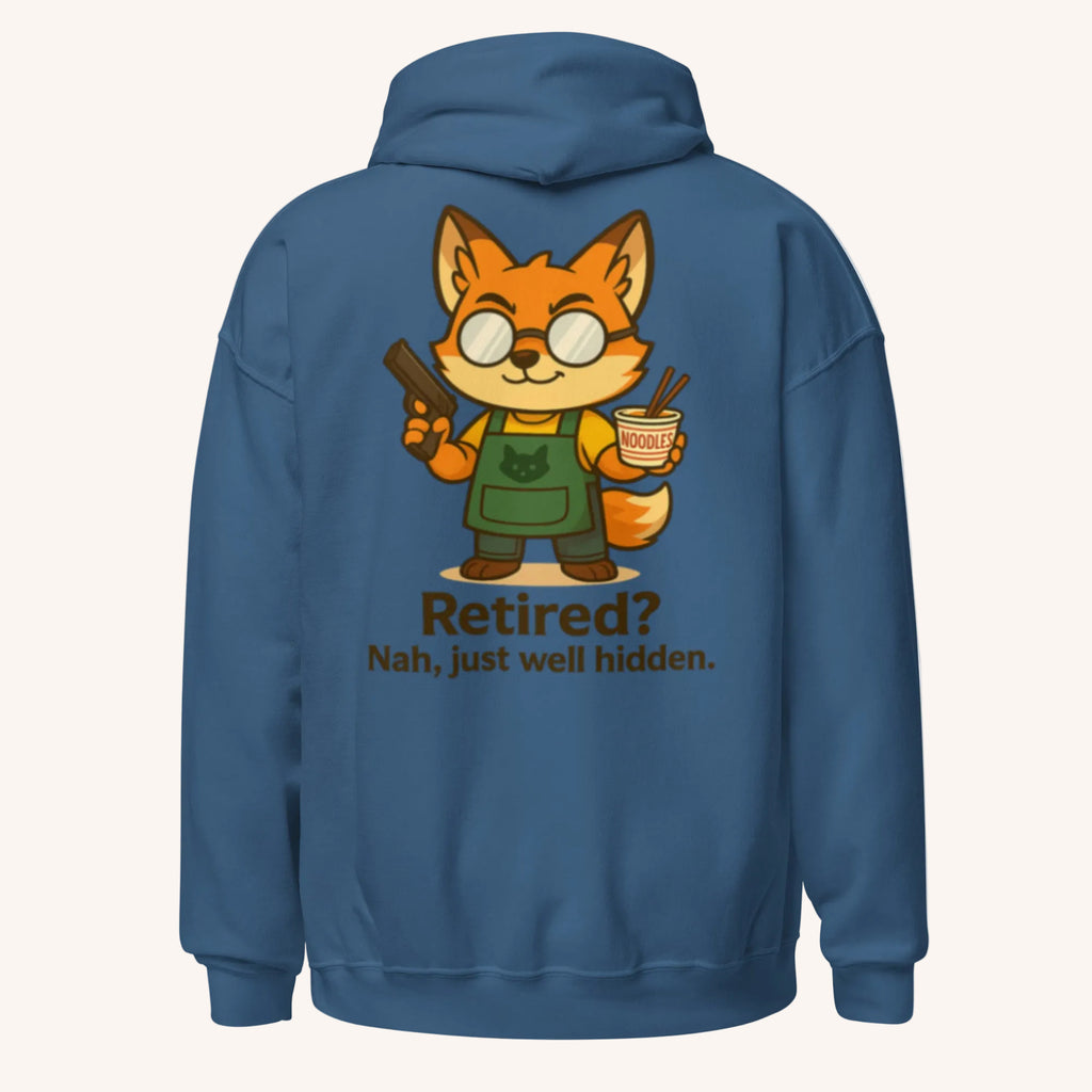 kitsu indigo blue hoodie back
