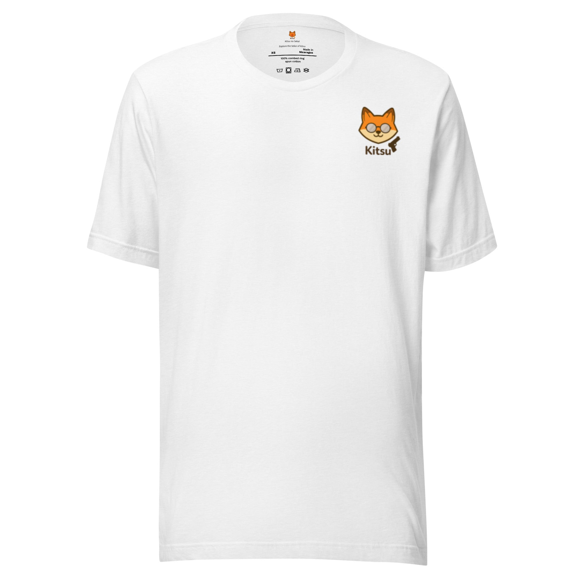 T-shirt cotton solid white blend